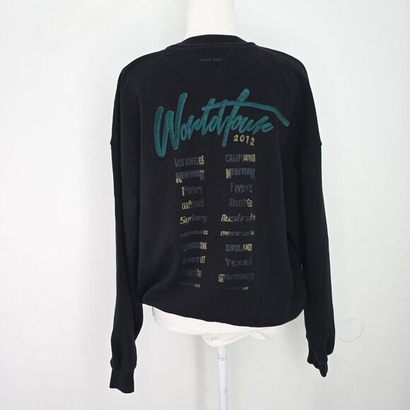 Anine Bing 'Kenny' Black Sweatshirt Jumper Women Size Small - Picture 8 of 11